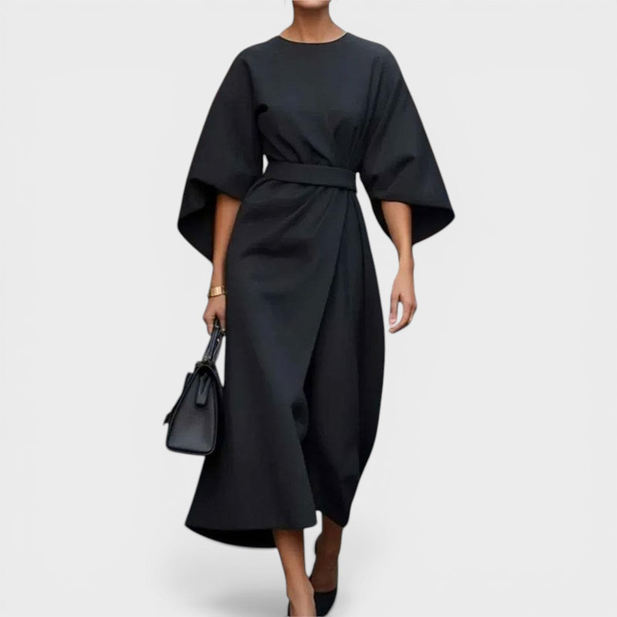MICAELA™ Brillo Real: Vestido satinado elegante 