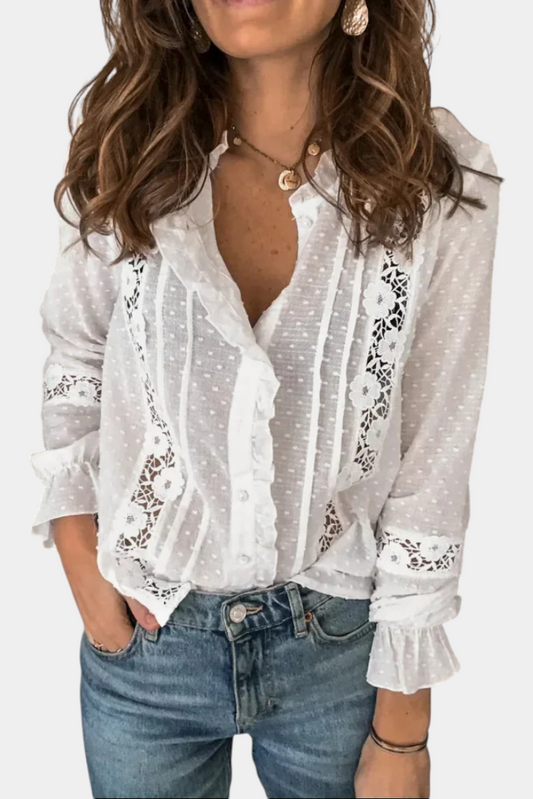 NOELIA™ Blusa Encantadora Susurro de Elegancia