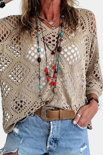 FERNANDA™ Encanto de Encaje: Blusa para deslumbrar