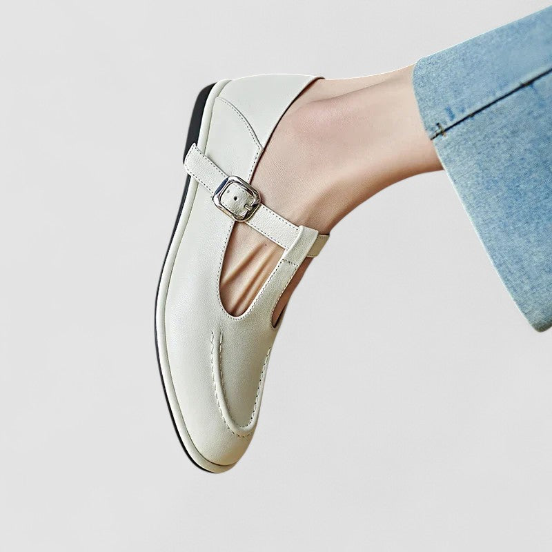 ATENEA™ | Zapatos ortopédicos Mary Jane de tacón bajo