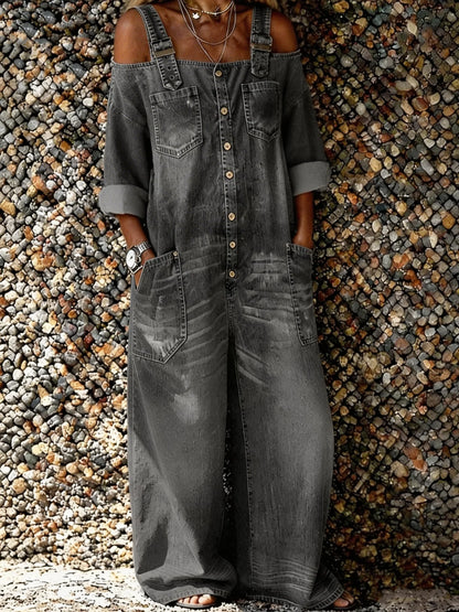 Bo™ | Overol de denim con tirantes
