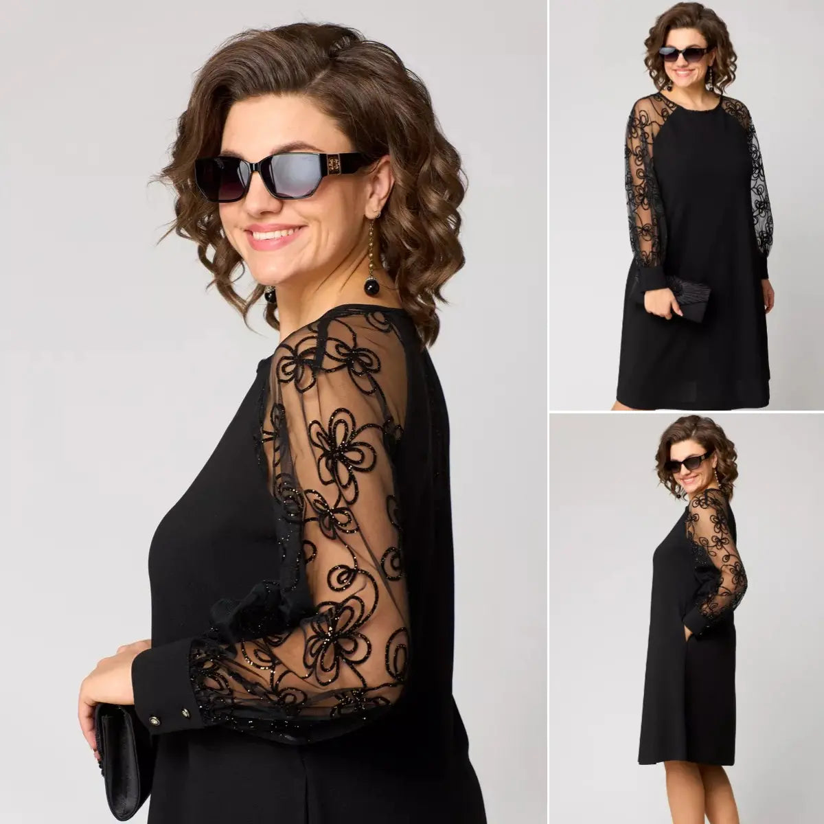 SILVIA™ Brilla en cualquier ocasión con Elegante vestido midi para eventos especiales