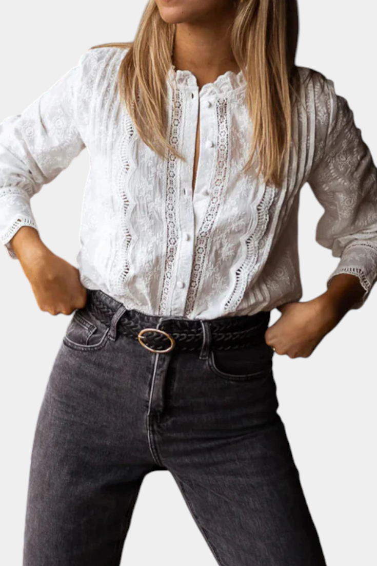 LORENA™ Encanto de Encaje: Blusa para un estilo elegante