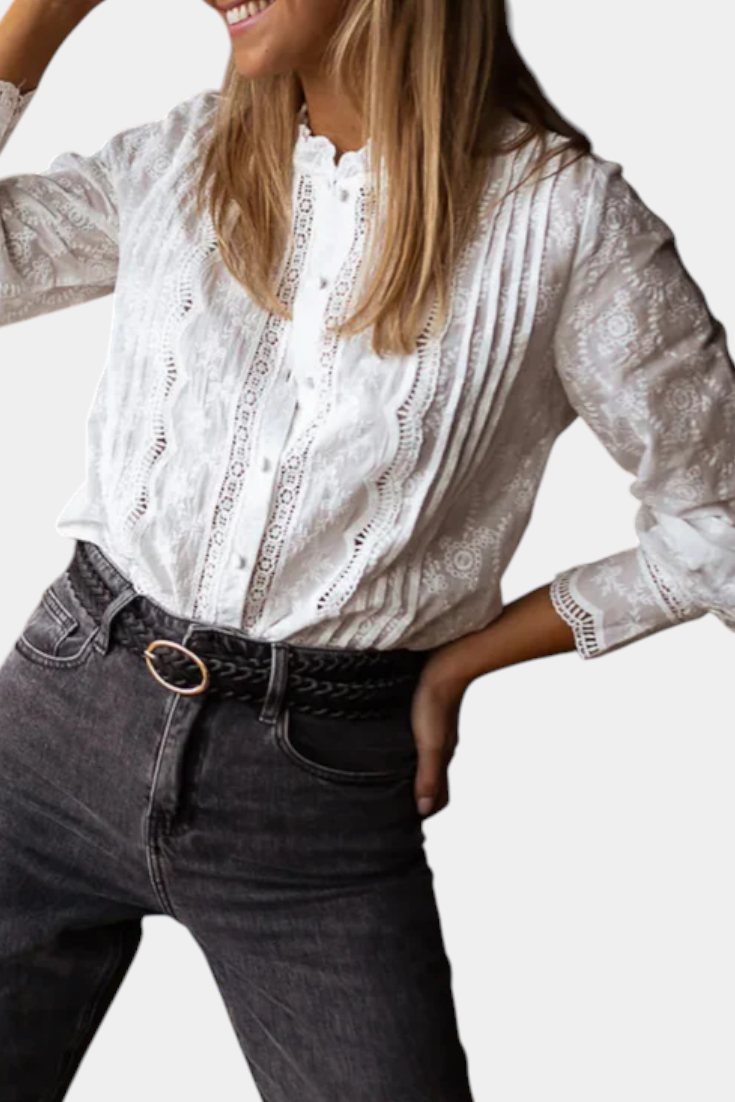 LORENA™ Encanto de Encaje: Blusa para un estilo elegante