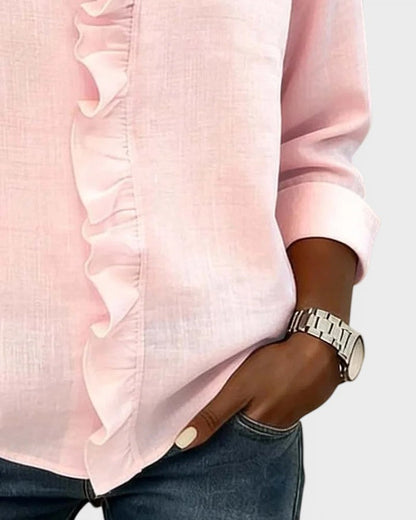 MANUELA™ Encanto en Capas: Blusa con Volantes Atemporales