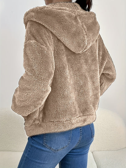 Laura | Chaqueta de Pelo que Entra sobre un Jersey
