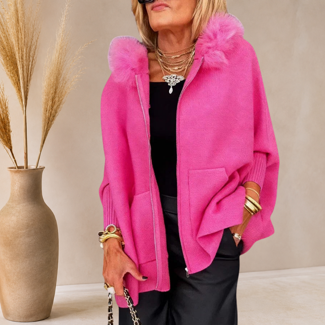 Irene | Chaqueta Capa Oversize con Capucha