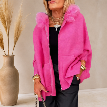 Irene | Chaqueta Capa Oversize con Capucha