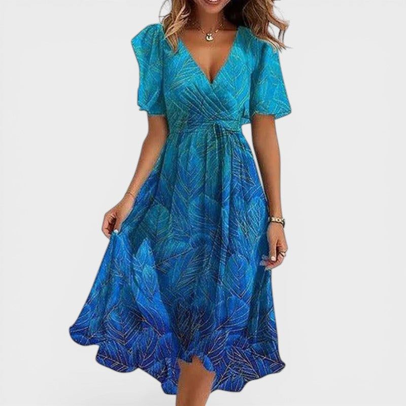 LUCIA™ Arcoiris de Elegancia: Vestido Colorido 