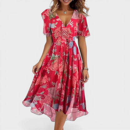 LUCIA™ Arcoiris de Elegancia: Vestido Colorido 