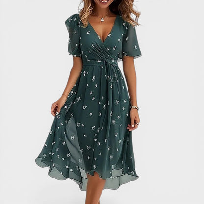 LUCIA™ Arcoiris de Elegancia: Vestido Colorido 
