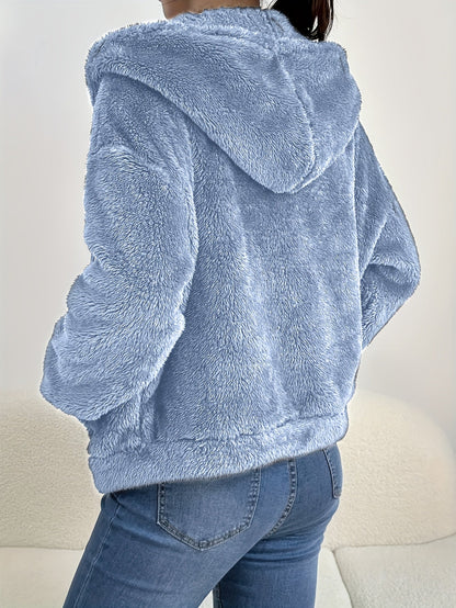 Chaqueta Laura en azul claro, vista trasera