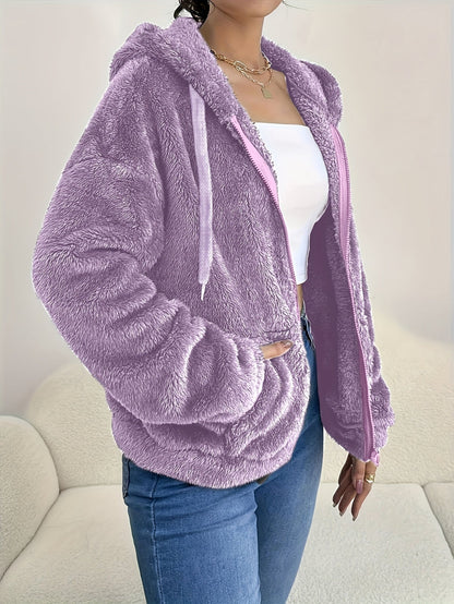 Chaqueta Laura en morado claro, vista delantera