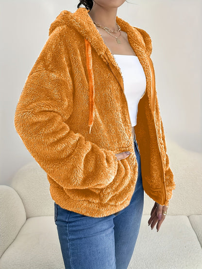 Chaqueta Laura en naranja, vista trasera