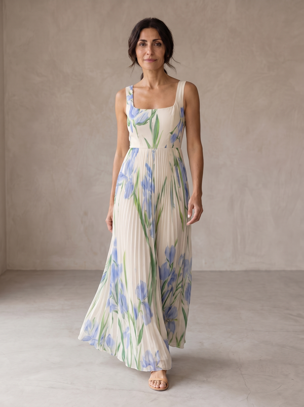 Oriah | Vestido Maxi Línea A Floral