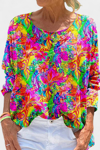 Blusa Bohemia Retro Omari: ¡Talla Oversized para un Estilo Único!