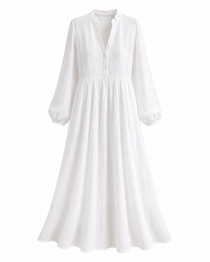 LUNA™ Vestido Bohemio de Algodón y Lino