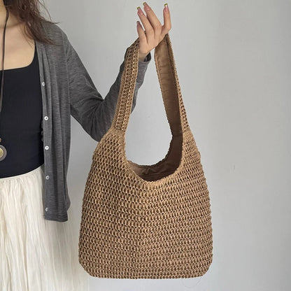 Carmina Bolso Tote de Rafia