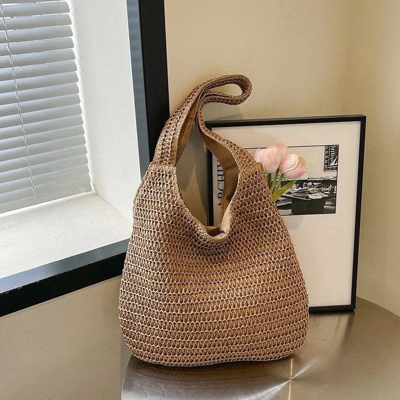 Carmina Bolso Tote de Rafia
