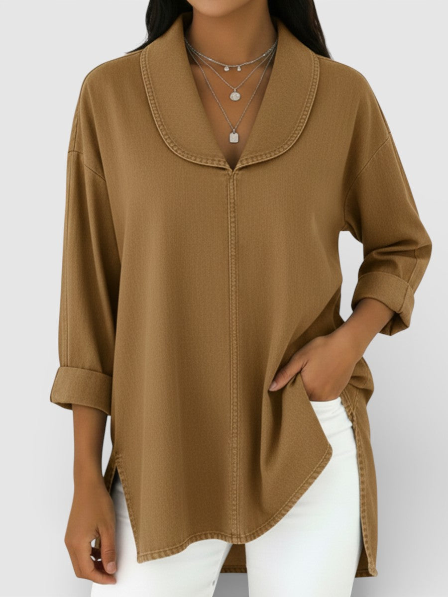 NICOLASA™ Clásica y Chic: Blusa Vaquera Vintage 