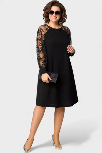 SILVIA™ Brilla en cualquier ocasión con Elegante vestido midi para eventos especiales